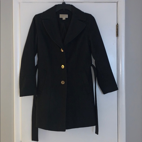 Michael Kors Jackets & Blazers - MICHAEL KORS dark grey wool trench coat